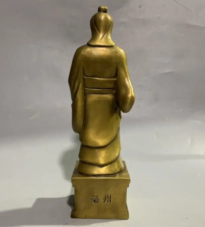 China brass archaize God doctor Hua Tuo crafts statue