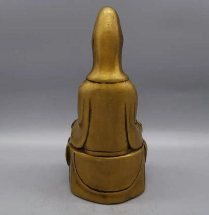China brass archaize Goddess of mercy crafts statue