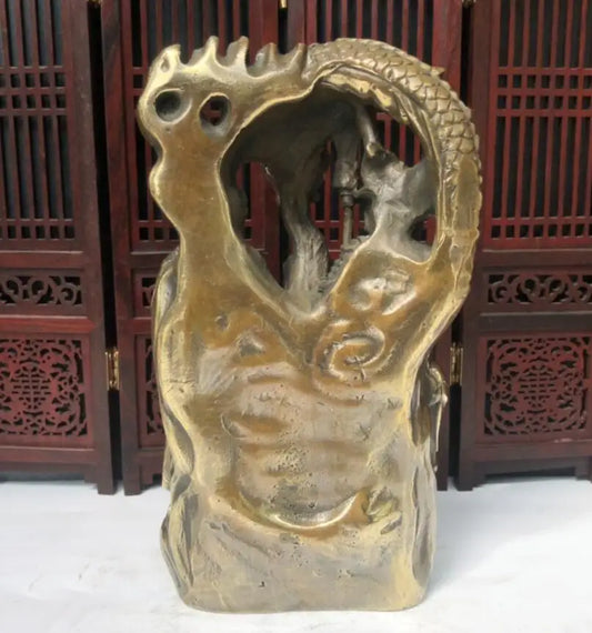 China brass archaize Guan yu crafts statue
