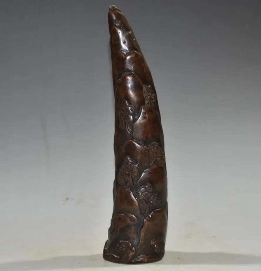 China brass archaize Guanyin bodhisattva crafts statue