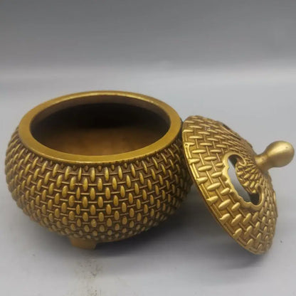 China brass archaize Incense burner crafts statue