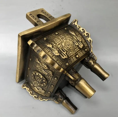 China brass archaize Incense burner crafts statue