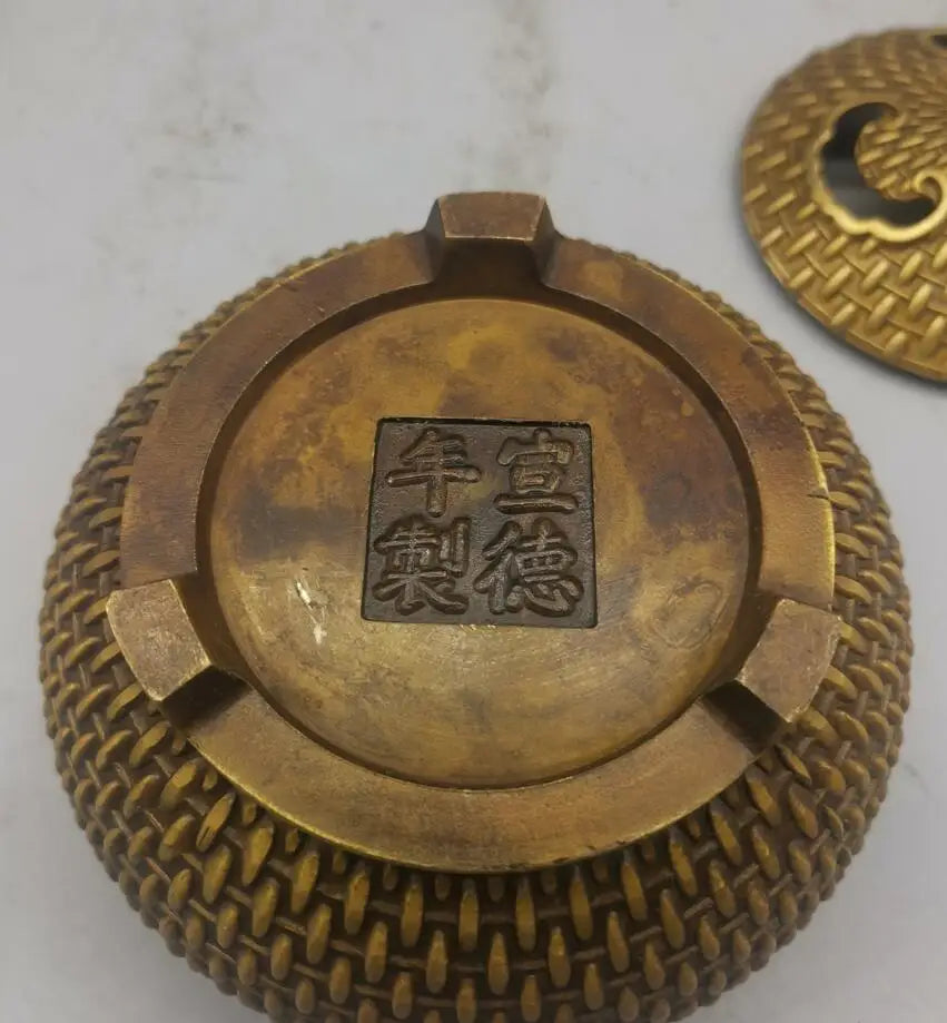 China brass archaize Incense burner crafts statue