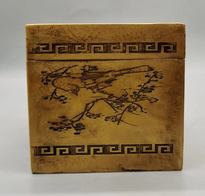 China brass archaize Jewelry box crafts statue