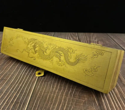 China brass archaize Jewelry box crafts statue