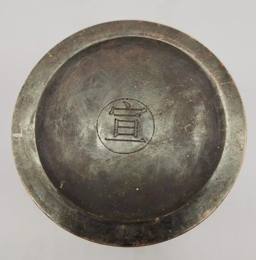 China brass archaize Li Shizhen medicine tank crafts statue