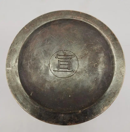 China brass archaize Li Shizhen medicine tank crafts statue