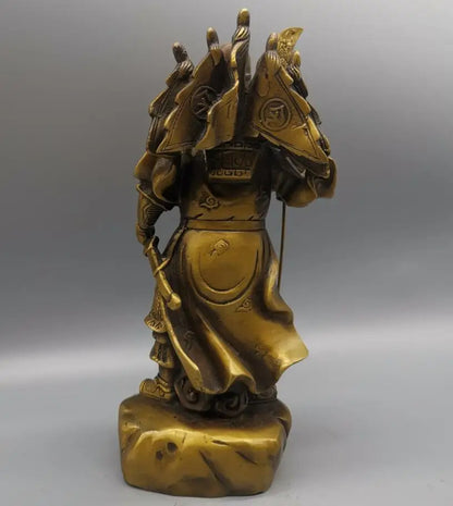 China brass archaize Loyalty Guan yu crafts statue