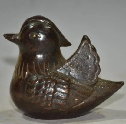 China brass archaize Mandarin duck crafts statue