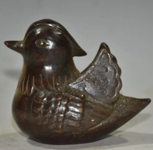 China brass archaize Mandarin duck crafts statue