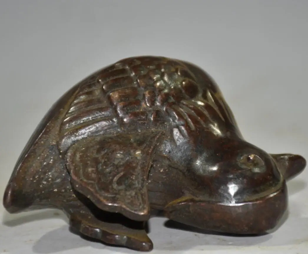 China brass archaize Mandarin duck crafts statue