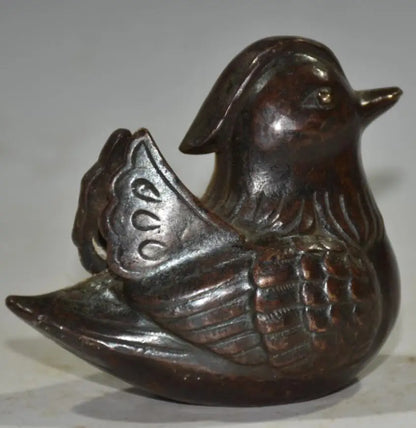China brass archaize Mandarin duck crafts statue
