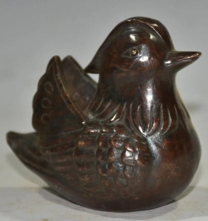 China brass archaize Mandarin duck crafts statue