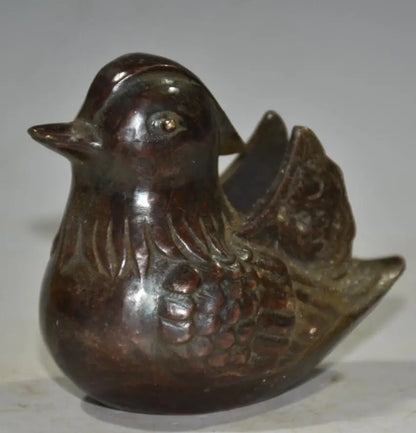 China brass archaize Mandarin duck crafts statue