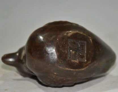 China brass archaize Mandarin duck crafts statue