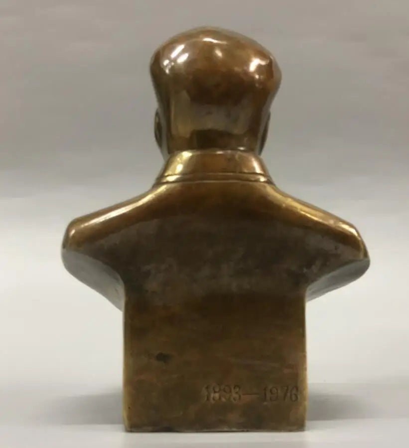 China brass archaize Mao Zedong Head portrait crafts statue