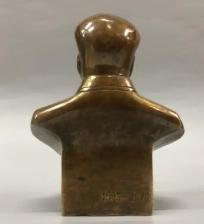 China brass archaize Mao Zedong Head portrait crafts statue