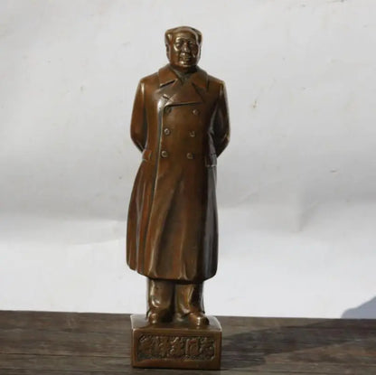 China brass archaize Mao Zedong crafts statue