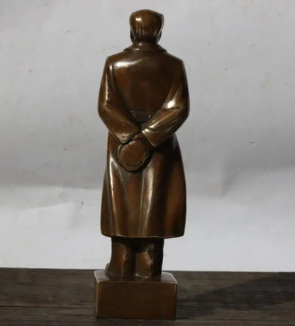 China brass archaize Mao Zedong crafts statue