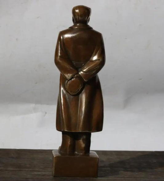 China brass archaize Mao Zedong crafts statue