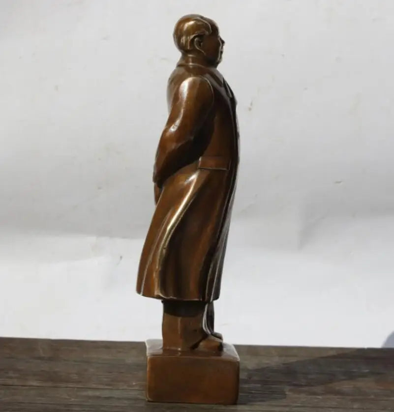 China brass archaize Mao Zedong crafts statue