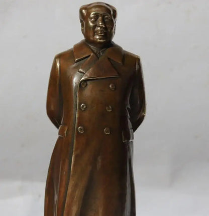 China brass archaize Mao Zedong crafts statue