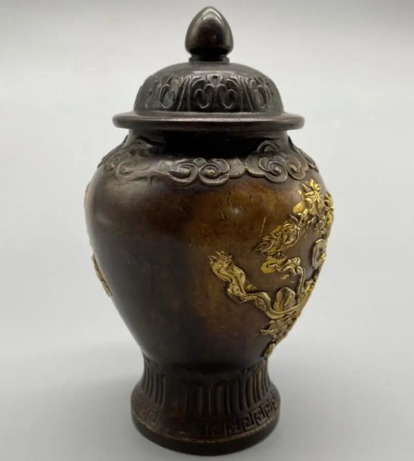 China brass archaize Monkey King jar crafts statue