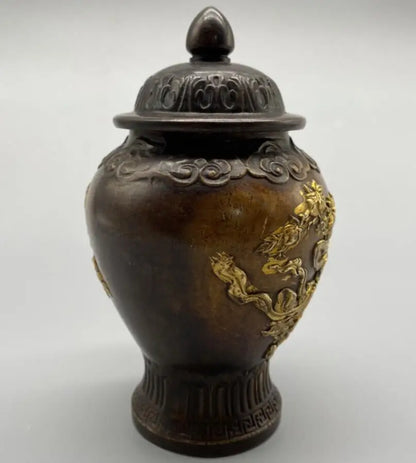 China brass archaize Monkey King jar crafts statue