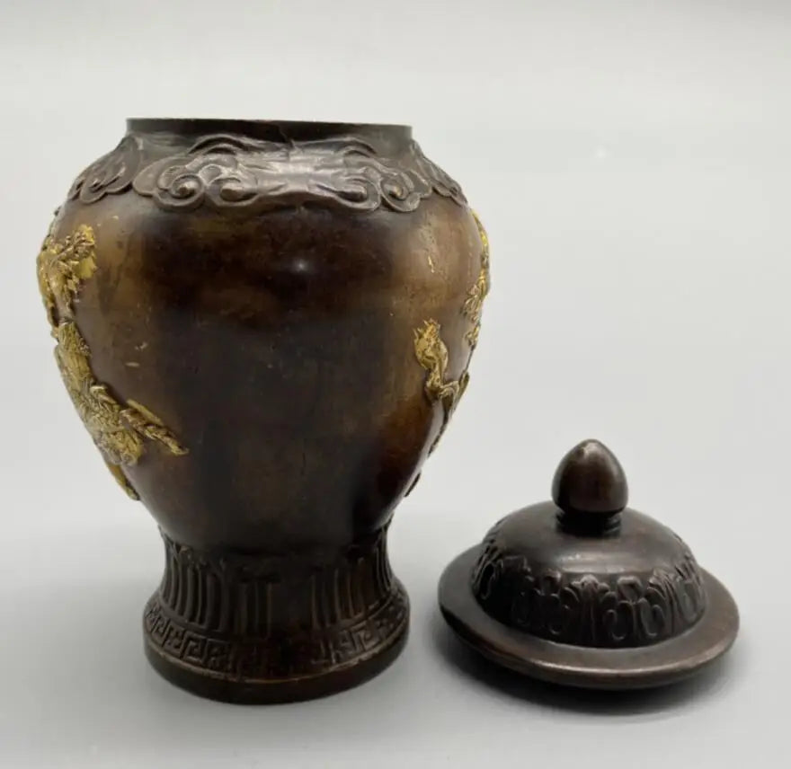 China brass archaize Monkey King jar crafts statue