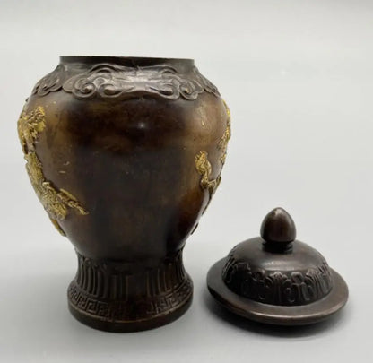 China brass archaize Monkey King jar crafts statue