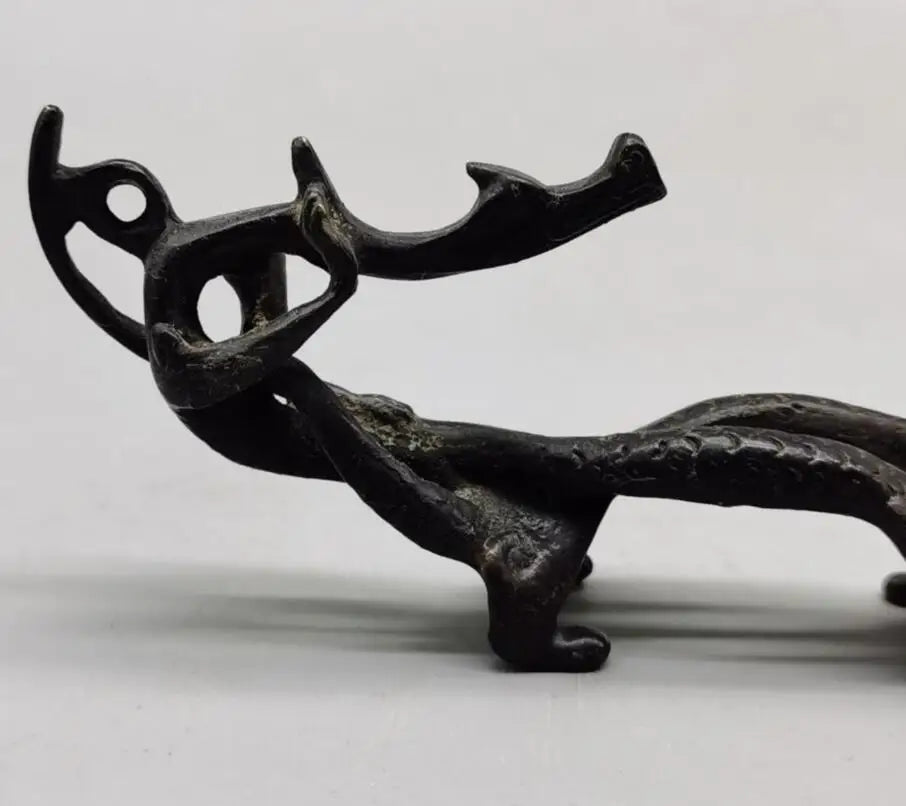 China brass archaize Pen rack crafts statue