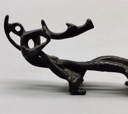 China brass archaize Pen rack crafts statue