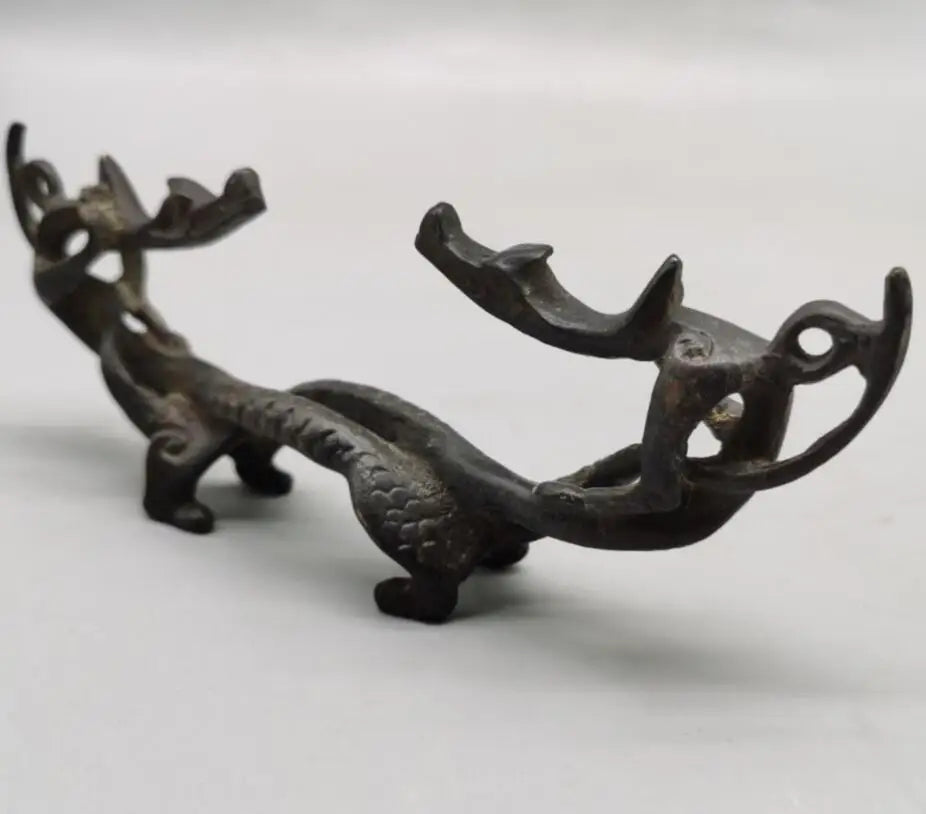 China brass archaize Pen rack crafts statue