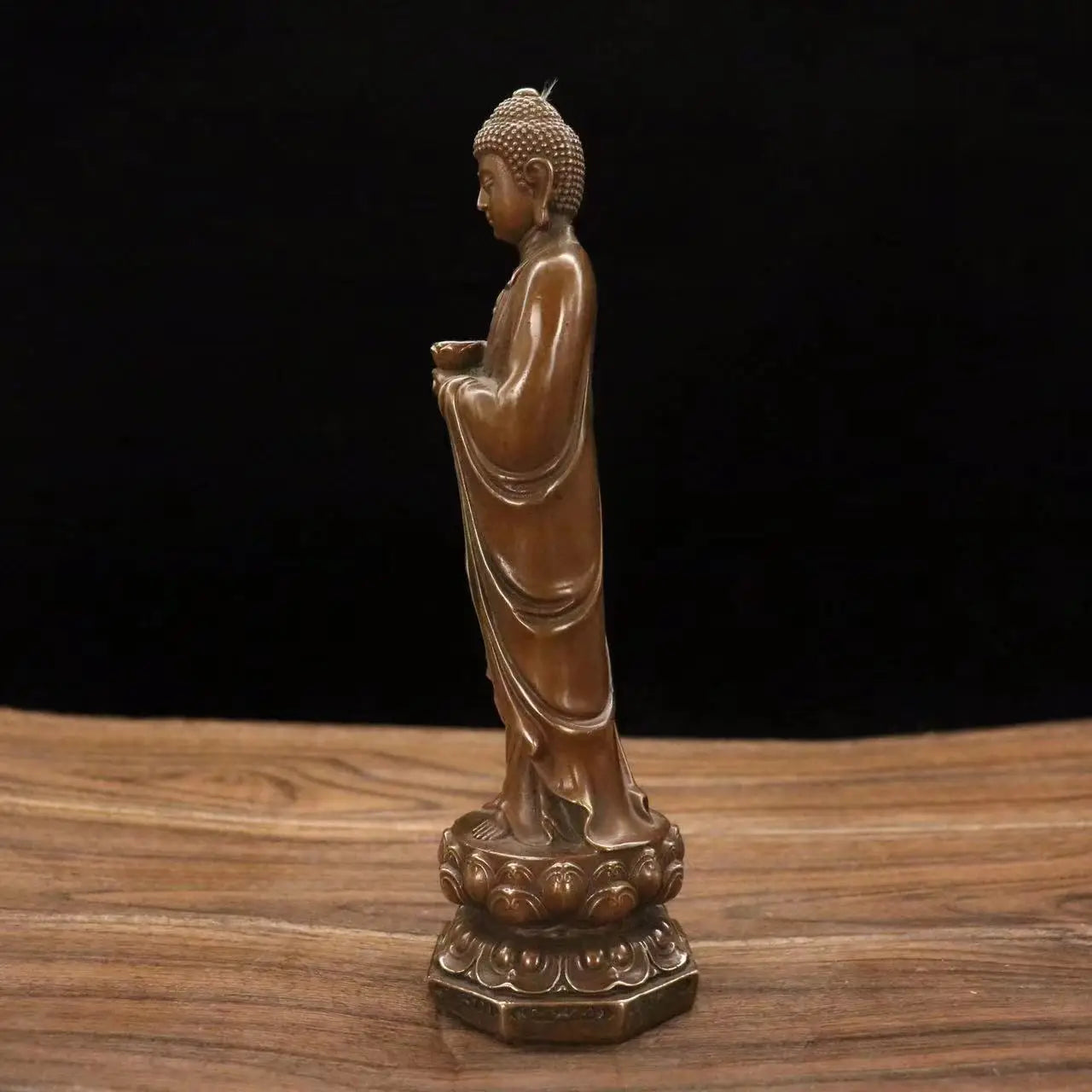 China brass archaize Sakyamuni Buddha crafts bronze statue Ornaments