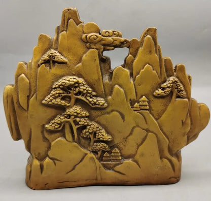 China brass archaize Smooth sailing crafts statue