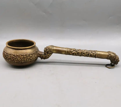 China brass archaize Spoon crafts statue
