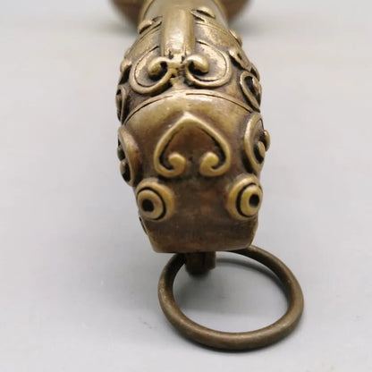 China brass archaize Spoon crafts statue