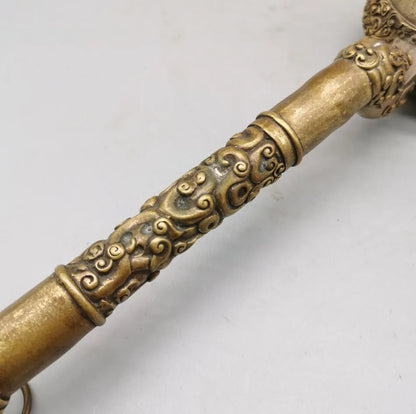 China brass archaize Spoon crafts statue