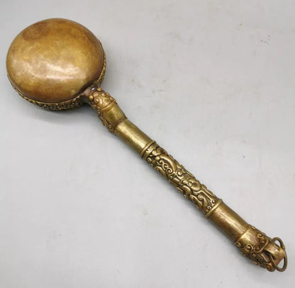 China brass archaize Spoon crafts statue
