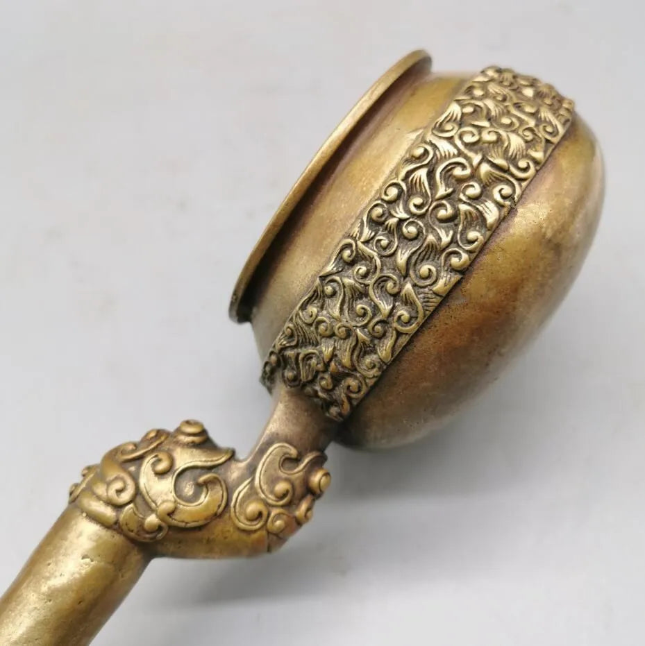 China brass archaize Spoon crafts statue