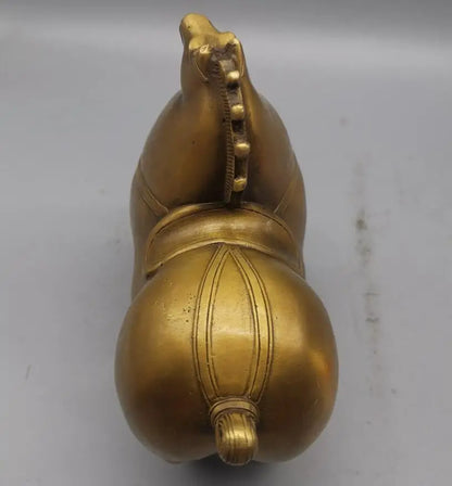 China brass archaize Tang Dynasty horse crafts statue