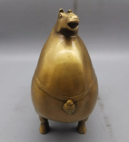 China brass archaize Tang Dynasty horse crafts statue