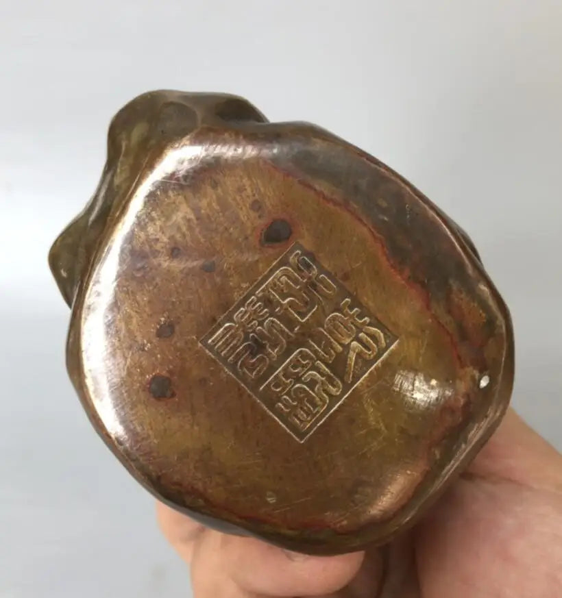 China brass archaize Taoist Founder Lao tze crafts statue