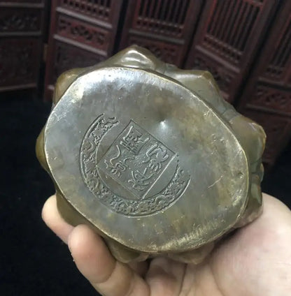 China brass archaize Tathagata Buddha crafts statue