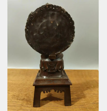 China brass archaize Tibetan Buddha crafts statue