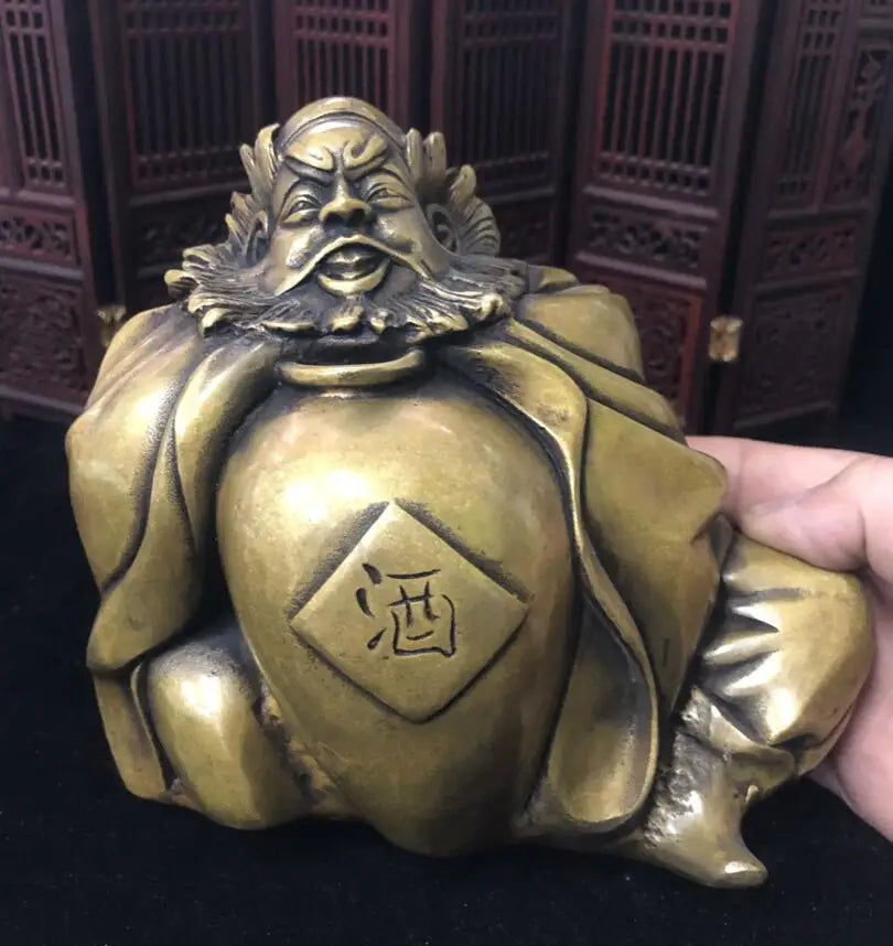 China brass archaize Zhong Kui crafts statue