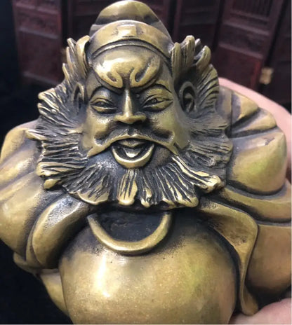 China brass archaize Zhong Kui crafts statue