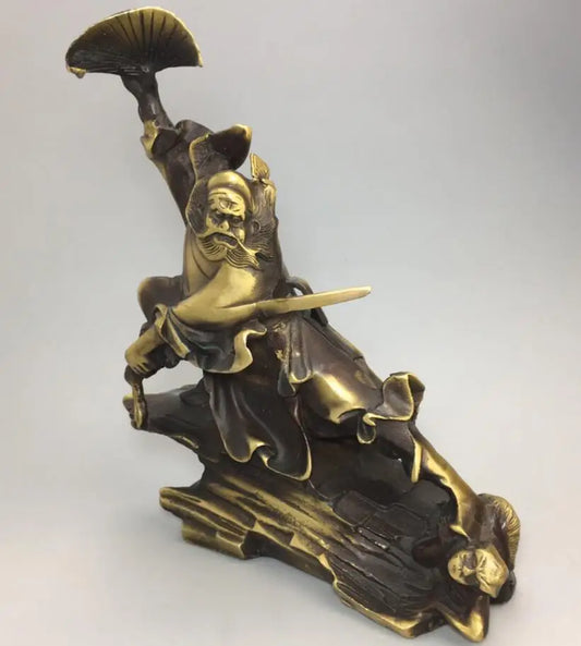 China brass archaize Zhong Kui crafts statue