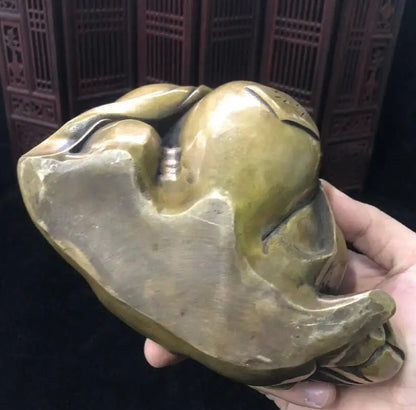 China brass archaize Zhong Kui crafts statue
