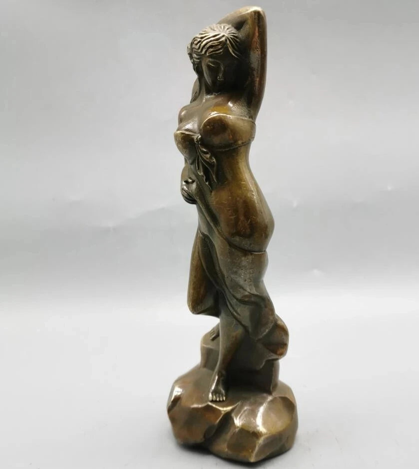 China brass archaize beauty crafts statue